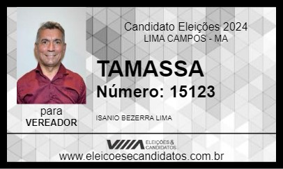 Candidato TAMASSA 2024 - LIMA CAMPOS - Eleições