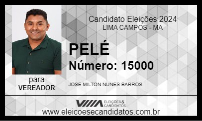 Candidato PELÉ 2024 - LIMA CAMPOS - Eleições