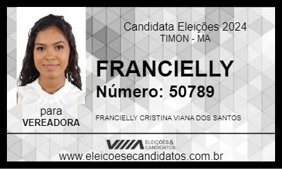 Candidato FRANCIELLY 2024 - TIMON - Eleições