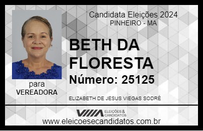 Candidato BETH DA FLORESTA 2024 - PINHEIRO - Eleições