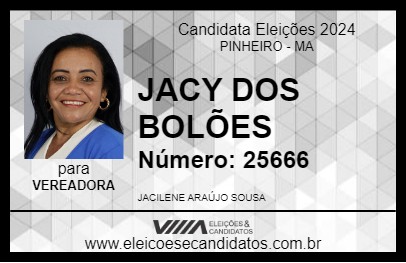 Candidato JACY DOS BOLÕES 2024 - PINHEIRO - Eleições