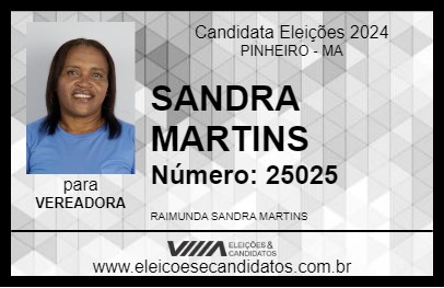 Candidato SANDRA MARTINS 2024 - PINHEIRO - Eleições