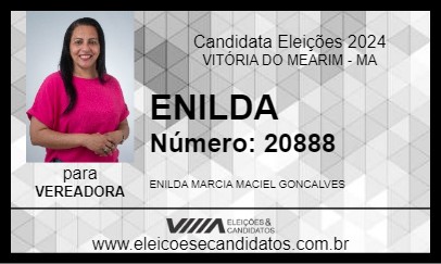 Candidato ENILDA 2024 - VITÓRIA DO MEARIM - Eleições