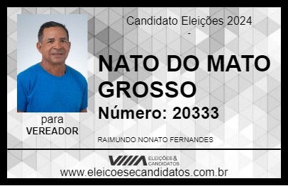 Candidato NATO DO MATO GROSSO 2024 - VITÓRIA DO MEARIM - Eleições