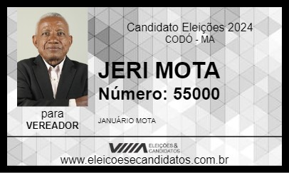 Candidato JERI MOTA 2024 - CODÓ - Eleições