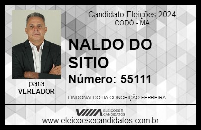 Candidato NALDO DO SITIO 2024 - CODÓ - Eleições