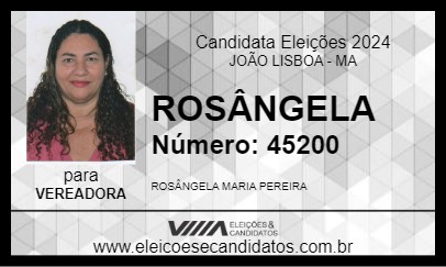 Candidato ROSÂNGELA 2024 - JOÃO LISBOA - Eleições