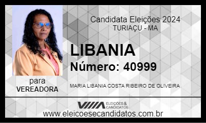 Candidato LIBÂNIA OLIVEIRA 2024 - TURIAÇU - Eleições