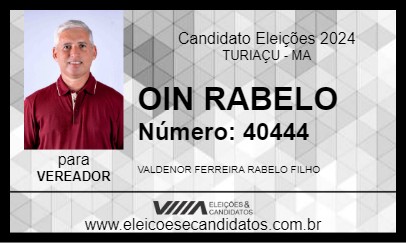 Candidato OIN RABELO 2024 - TURIAÇU - Eleições