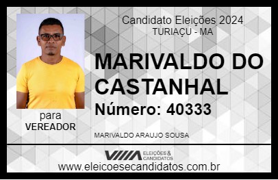 Candidato MARIVALDO DO CASTANHAL 2024 - TURIAÇU - Eleições