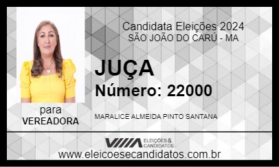 Candidato JUÇA 2024 - SÃO JOÃO DO CARÚ - Eleições