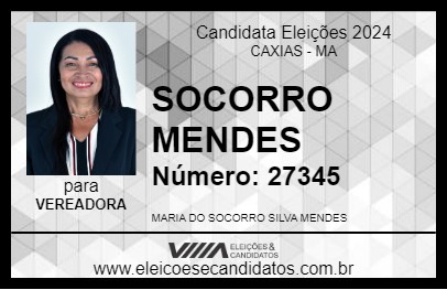 Candidato SOCORRO MENDES 2024 - CAXIAS - Eleições