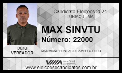 Candidato MAX SINVITUR 2024 - TURIAÇU - Eleições