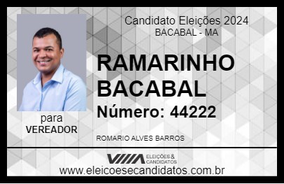 Candidato ROMARINHO BACABAL 2024 - BACABAL - Eleições