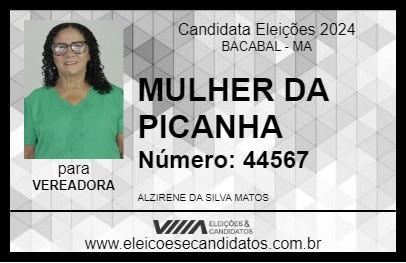 Candidato ALZIRENE MULHER DA PICANHA 2024 - BACABAL - Eleições