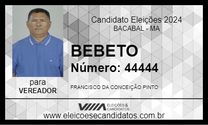 Candidato BEBETO 2024 - BACABAL - Eleições