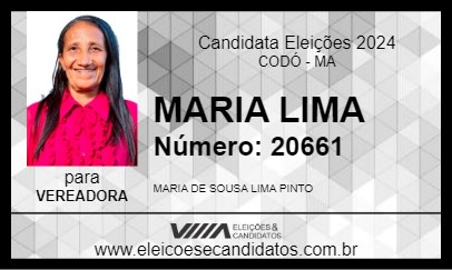 Candidato MARIA LIMA 2024 - CODÓ - Eleições