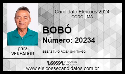 Candidato BOBÓ 2024 - CODÓ - Eleições