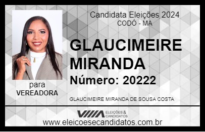 Candidato GLAUCIMEIRE MIRANDA 2024 - CODÓ - Eleições