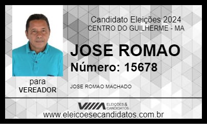 Candidato JOSE ROMAO 2024 - CENTRO DO GUILHERME - Eleições