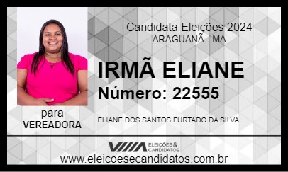 Candidato IRMÃ ELIANE 2024 - ARAGUANÃ - Eleições