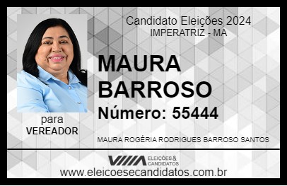 Candidato MAURA BARROSO 2024 - IMPERATRIZ - Eleições