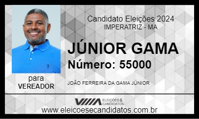 Candidato JÚNIOR GAMA 2024 - IMPERATRIZ - Eleições