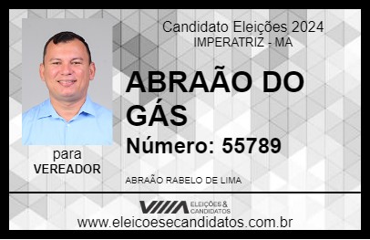 Candidato ABRAÃO DO GÁS 2024 - IMPERATRIZ - Eleições