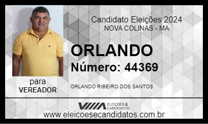 Candidato ORLANDO 2024 - NOVA COLINAS - Eleições