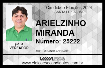 Candidato ARIELZINHO MIRANDA 2024 - SANTA LUZIA - Eleições