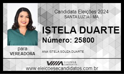 Candidato ISTELA DUARTE 2024 - SANTA LUZIA - Eleições