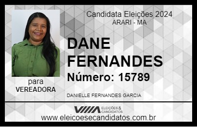 Candidato DANE FERNANDES 2024 - ARARI - Eleições