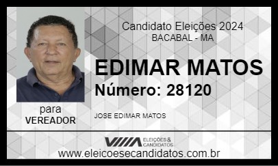 Candidato EDIMAR MATOS 2024 - BACABAL - Eleições