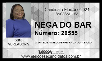 Candidato NEGA DO BAR 2024 - BACABAL - Eleições