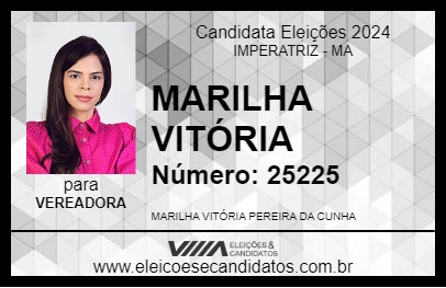 Candidato MARILHA VITÓRIA 2024 - IMPERATRIZ - Eleições