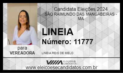 Candidato LINEIA 2024 - SÃO RAIMUNDO DAS MANGABEIRAS - Eleições