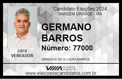 Candidato GERMANO BARROS 2024 - VARGEM GRANDE - Eleições