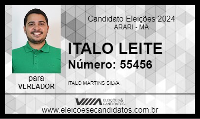 Candidato ITALO LEITE 2024 - ARARI - Eleições