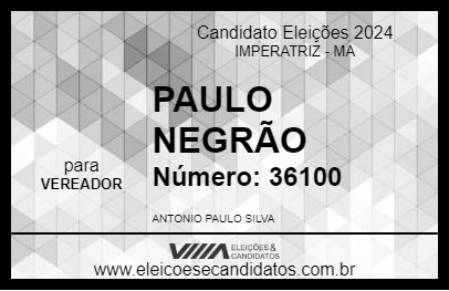 Candidato PAULO NEGRÃO 2024 - IMPERATRIZ - Eleições