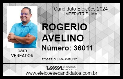 Candidato ROGERIO AVELINO 2024 - IMPERATRIZ - Eleições