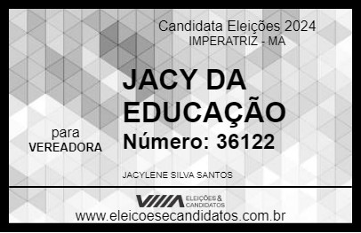 Candidato JACY DA EDUCAÇÃO 2024 - IMPERATRIZ - Eleições