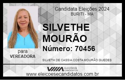 Candidato SILVETH MOURÃO 2024 - BURITI - Eleições