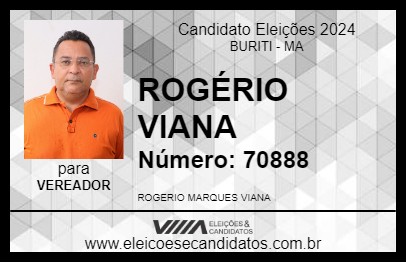 Candidato ROGÉRIO VIANA 2024 - BURITI - Eleições