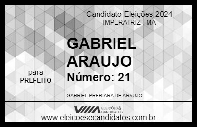 Candidato GABRIEL ARAUJO 2024 - IMPERATRIZ - Eleições