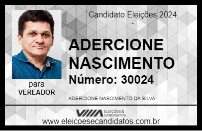 Candidato ADERCIONE NASCIMENTO 2024 - IMPERATRIZ - Eleições