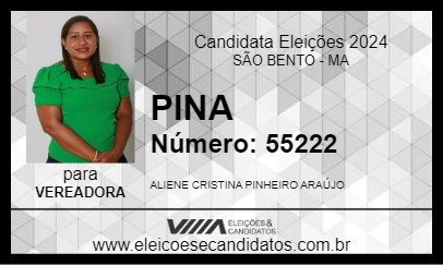 Candidato PINA 2024 - SÃO BENTO - Eleições