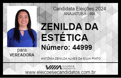 Candidato ZENILDA DA ESTÉTICA 2024 - ANAJATUBA - Eleições