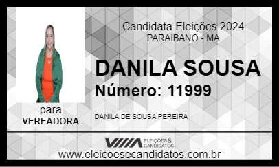 Candidato DANILA SOUSA 2024 - PARAIBANO - Eleições