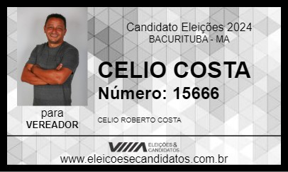 Candidato CELIO COSTA 2024 - BACURITUBA - Eleições