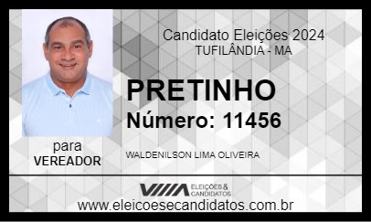 Candidato PRETINHO 2024 - TUFILÂNDIA - Eleições